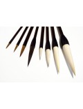 Complete pack of eight brushes for artists
