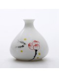 Oriental hand painted mini ceramic flower vase